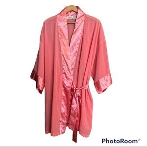 Victoria's Secret Vintage Gold Label Pink Short Robe OS